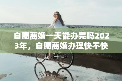 自愿离婚一天能办完吗2023年，自愿离婚办理快不快呢