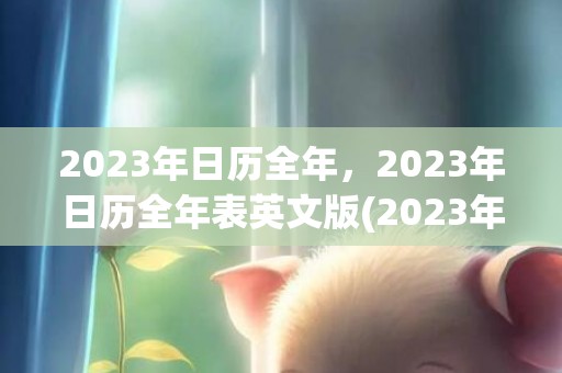 2023年日历全年，2023年日历全年表英文版(2023年日历全表图片)