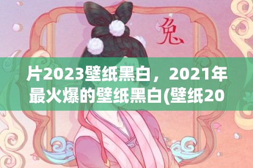 片2023壁纸黑白，2021年最火爆的壁纸黑白(壁纸2023最新壁纸)