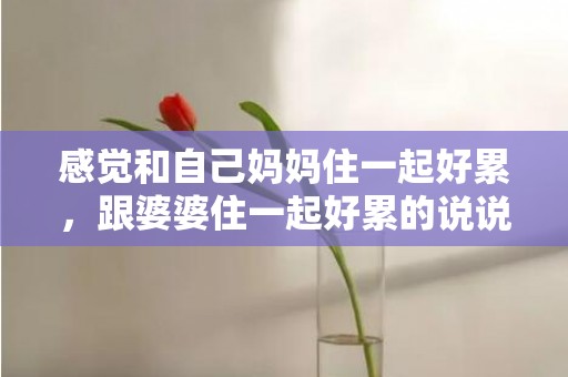 感觉和自己妈妈住一起好累，跟婆婆住一起好累的说说