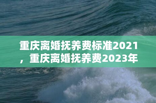 重庆离婚抚养费标准2021，重庆离婚抚养费2023年标准是多少钱