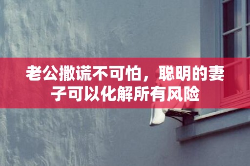 老公撒谎不可怕，聪明的妻子可以化解所有风险