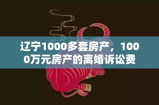 辽宁1000多套房产，1000万元房产的离婚诉讼费