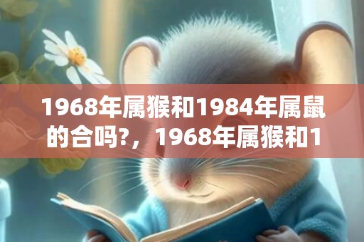 1968年属猴和1984年属鼠的合吗?，1968年属猴和1987年属兔