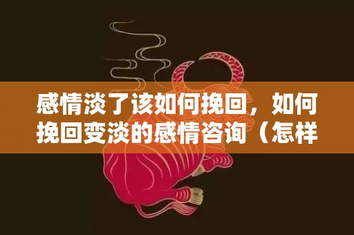 感情淡了该如何挽回，如何挽回变淡的感情咨询（怎样挽回一段感情秘籍）