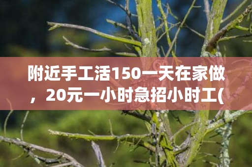 附近手工活150一天在家做，20元一小时急招小时工(附近手工活150一天在家做杨楼)