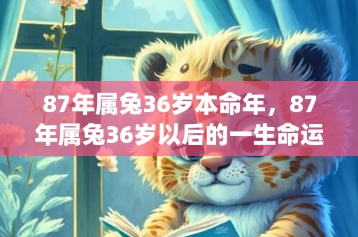 87年属兔36岁本命年，87年属兔36岁以后的一生命运(87年属兔36岁命运怎么样)