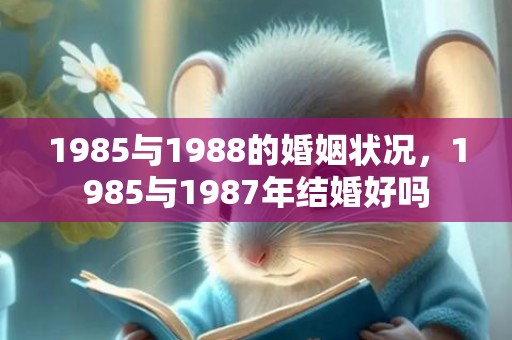 1985与1988的婚姻状况，1985与1987年结婚好吗