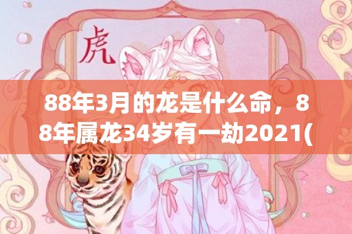 88年3月的龙是什么命，88年属龙34岁有一劫2021(88年3月的龙是什么命男)