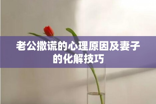 老公撒谎的心理原因及妻子的化解技巧