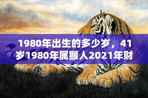 1980年出生的多少岁，41岁1980年属猴人2021年财运发展趋势