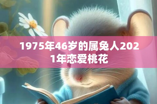 1975年46岁的属兔人2021年恋爱桃花