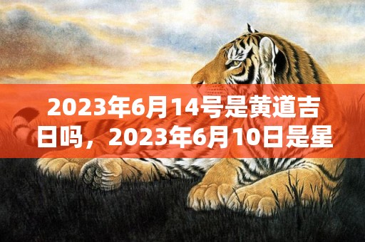 2023年6月14号是黄道吉日吗，2023年6月10日是星期几