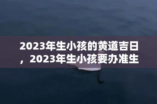 2023年生小孩的黄道吉日，2023年生小孩要办准生证吗