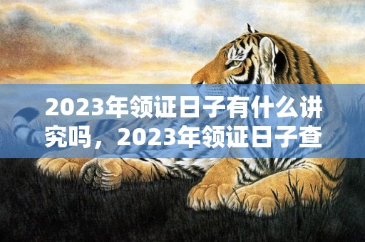 2023年领证日子有什么讲究吗，2023年领证日子查询表