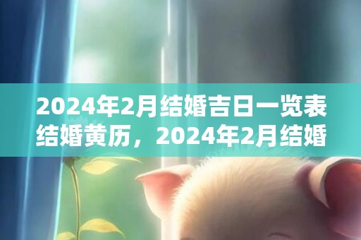 2024年2月结婚吉日一览表结婚黄历，2024年2月结婚吉日有哪些