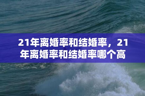 21年离婚率和结婚率，21年离婚率和结婚率哪个高