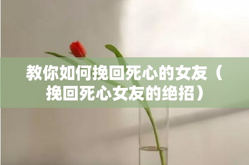 教你如何挽回死心的女友（挽回死心女友的绝招）