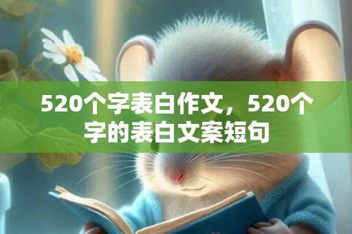 520个字表白作文，520个字的表白文案短句