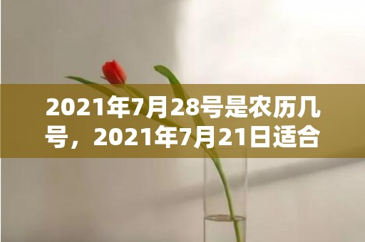 2021年7月28号是农历几号，2021年7月21日适合领证吗