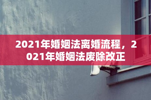 2021年婚姻法离婚流程，2021年婚姻法废除改正