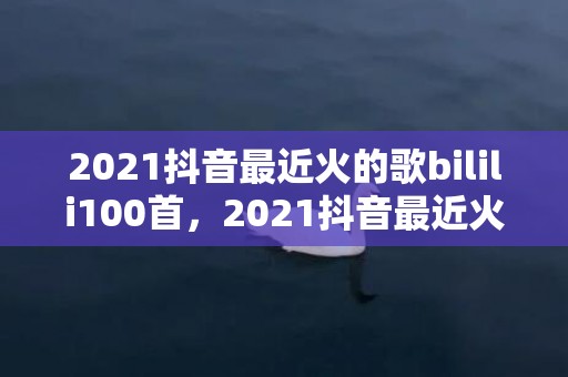 2021抖音最近火的歌bilili100首，2021抖音最近火的说说