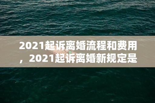 2021起诉离婚流程和费用，2021起诉离婚新规定是什么