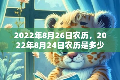 2022年8月26日农历，2022年8月24日农历是多少