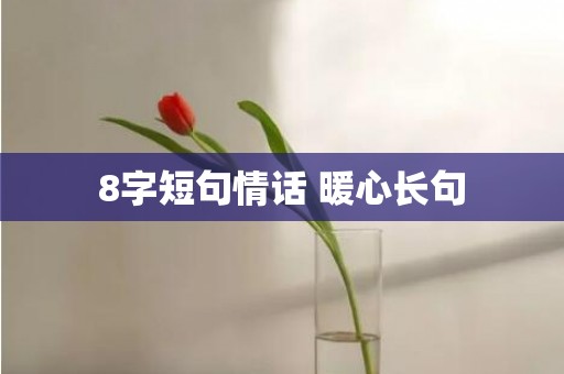 8字短句情话 暖心长句