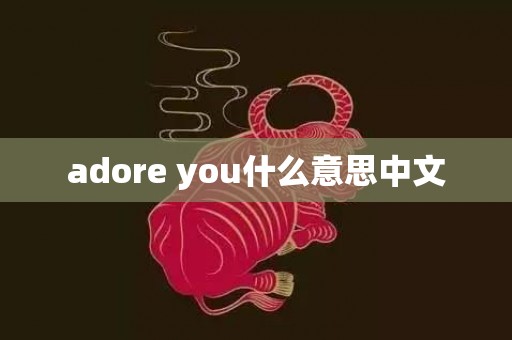 adore you什么意思中文