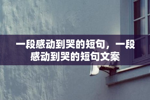 一段感动到哭的短句，一段感动到哭的短句文案