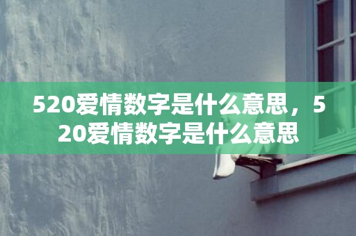 520爱情数字是什么意思，520爱情数字是什么意思