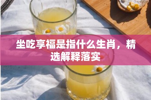 坐吃享福是指什么生肖，精选解释落实