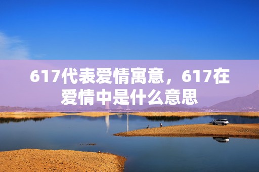 617代表爱情寓意，617在爱情中是什么意思