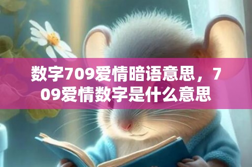 数字709爱情暗语意思，709爱情数字是什么意思