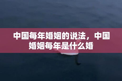 中国每年婚姻的说法，中国婚姻每年是什么婚