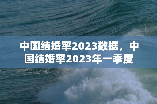 中国结婚率2023数据，中国结婚率2023年一季度