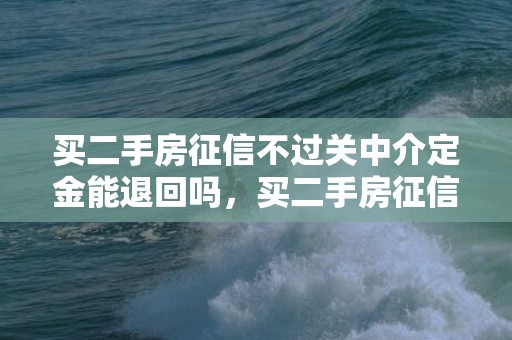 买二手房征信不过关中介定金能退回吗，买二手房征信不过怎么办