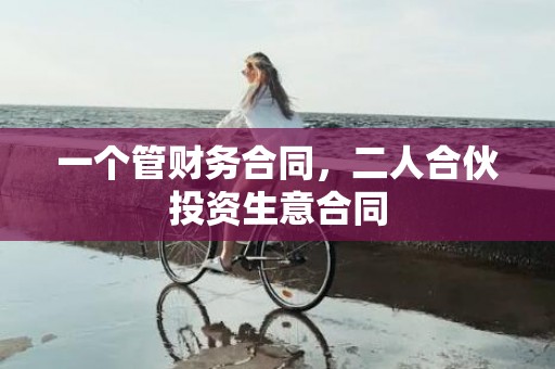 一个管财务合同，二人合伙投资生意合同