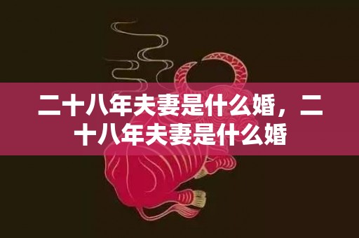 二十八年夫妻是什么婚，二十八年夫妻是什么婚