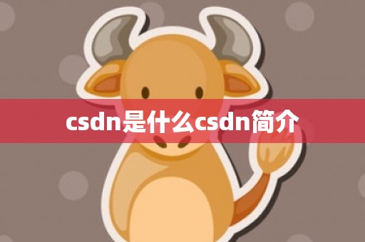 csdn是什么csdn简介