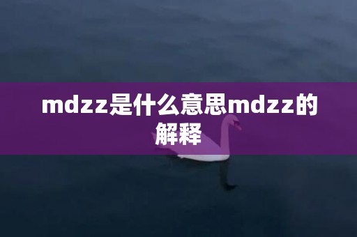 mdzz是什么意思mdzz的解释