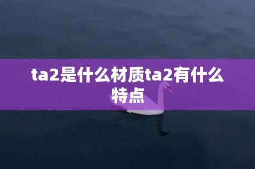 ta2是什么材质ta2有什么特点