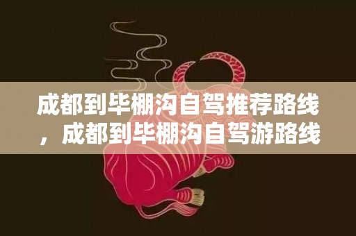 成都到毕棚沟自驾推荐路线，成都到毕棚沟自驾游路线图