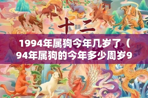 1994年属狗今年几岁了（94年属狗的今年多少周岁94年属狗今年多大岁数）