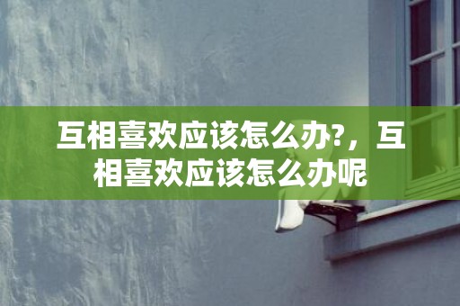 互相喜欢应该怎么办?，互相喜欢应该怎么办呢