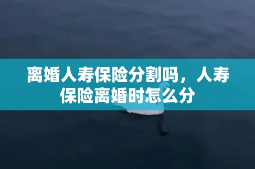 离婚人寿保险分割吗，人寿保险离婚时怎么分