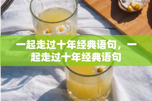 一起走过十年经典语句，一起走过十年经典语句