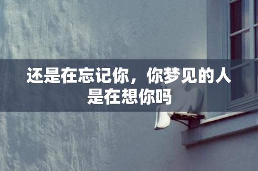 还是在忘记你，你梦见的人是在想你吗