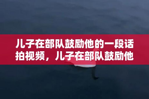 儿子在部队鼓励他的一段话拍视频，儿子在部队鼓励他的话语